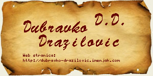 Dubravko Dražilović vizit kartica